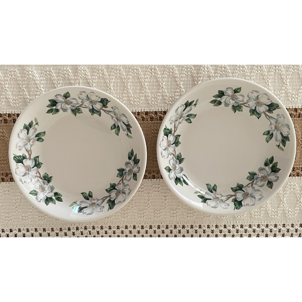 Syracuse China Floral Floral Dogwood Bowls 7 1/4"